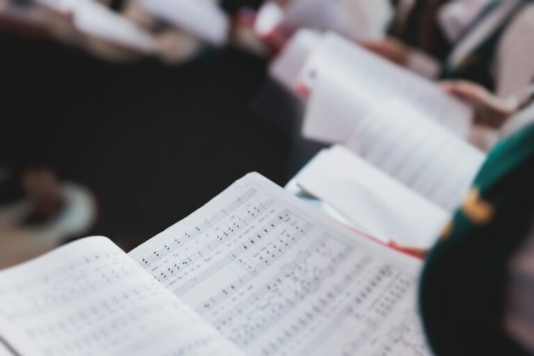 A church choir in a cathedral.
